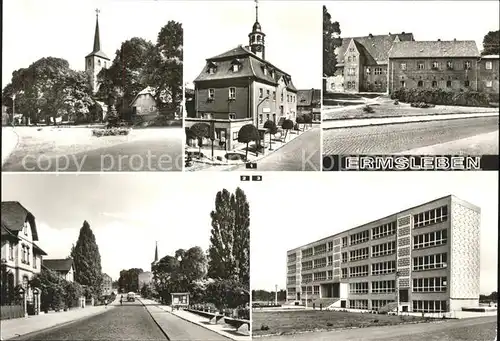 Ermsleben Rathaus Bahnhofstr Polytech Oberschule Kat. Falkenstein Harz