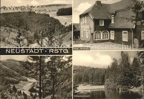 Neustadt Rennsteig Panorama Hotel Waldhaus Ochsenbachteich Kat. Neustadt Rennsteig