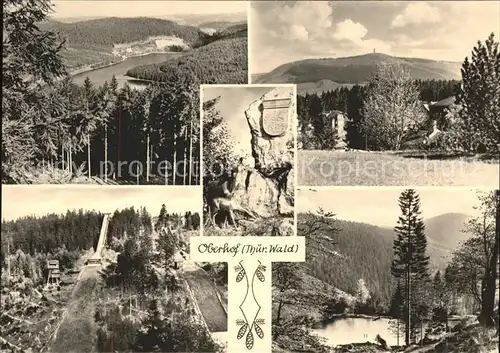 Oberhof Thueringen Schanze Hirschgruppe Weiher Turm Kat. Oberhof Thueringen