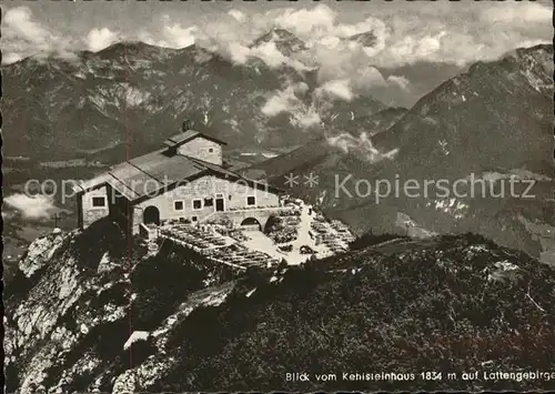 Berchtesgaden Kehlsteinhaus mit Lattengebirge Kat. Berchtesgaden