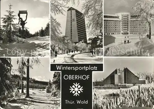 Oberhof Thueringen Interhotel Panorama FDGB Erholungsheim Rennsteig und Weineck An der Schmuecke Kat. Oberhof Thueringen