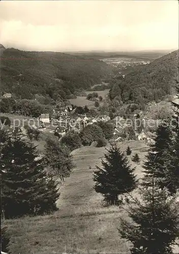 Manebach Blick durchs Ilmtal nach Ilmenau Kat. Ilmenau