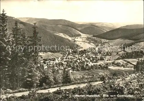 Manebach Blick vom Goethepfad Kat. Ilmenau