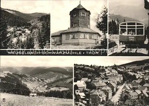 Meuselbach Schwarzmuehle Teilansicht Gaststaette Meuselbacher Kuppe Lichtenhain Mellenbachgrund Kat. Meuselbach Schwarzmuehle