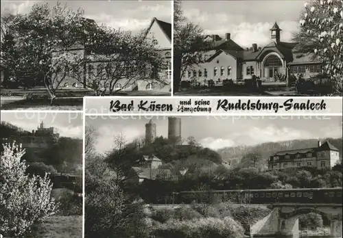 Bad Koesen mit Rudelsburg und Burg Saaleck Kat. Bad Koesen