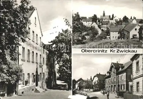 Obercrinitz Ortsblick Strassenpartien Kat. Crinitzberg