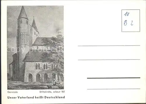 Gernrode Harz Stiftskirche / Gernrode Harz /Harz LKR