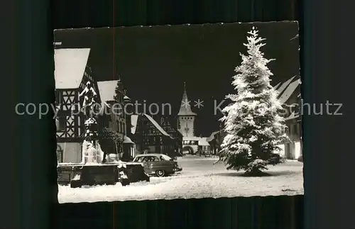 Gengenbach Weihnachtsmarkt Brunnen