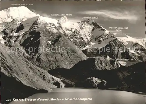 Kaprun Stausee Wasserfallboden Moserbodensperre Kat. Kaprun