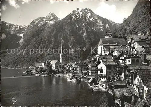 Hallstatt Salzkammergut Seepanorama Kat. Hallstatt