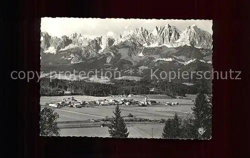 Oberndorf Tirol Panorama mit Wildem Kaiser Kat. Oberndorf in Tirol