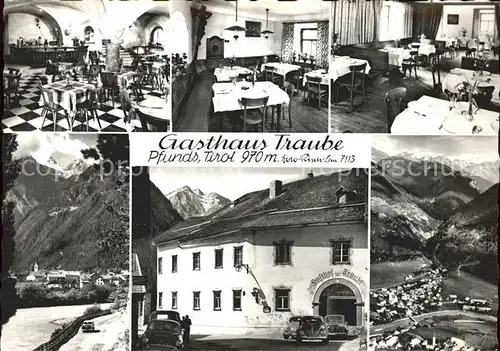 Pfunds Gasthaus Traube Teilansichten Kat. Pfunds