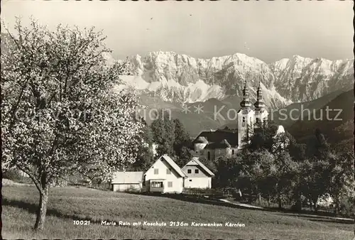 Maria Rain Kaernten Koschuta und Karawanken / Maria Rain /Klagenfurt-Villach