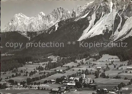 Ramsau Dachstein Steiermark mit Dachsteinwaenden Kat. Ramsau am Dachstein