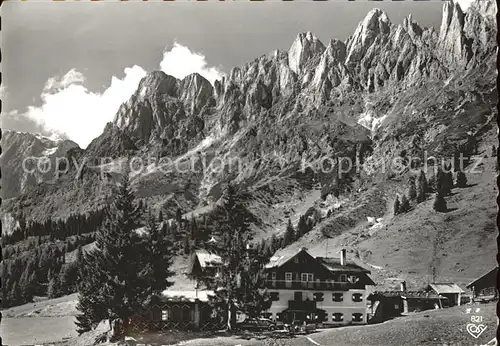 Muehlbach Hochkoenig Arthurhaus mit Mandlwand Kat. Muehlbach am Hochkoenig