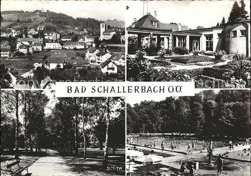 Bad Schallerbach Ortsansicht Kurhaus Birkenallee Schwimmbad Kat. Bad Schallerbach