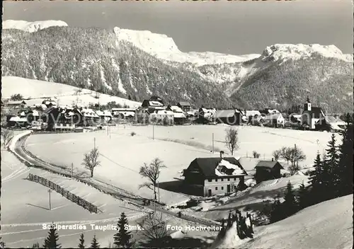 Tauplitz Ortsansicht Winterpanorama Kat. Tauplitz