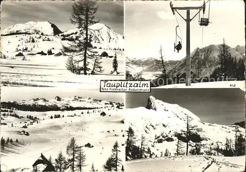 Tauplitzalm Panorama Skilift Kat. Tauplitz Steirisches Salzkammergut