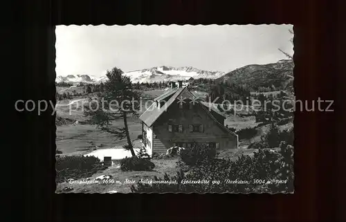 Tauplitzalm Grazerhuette mit Dachstein Kat. Tauplitz Steirisches Salzkammergut