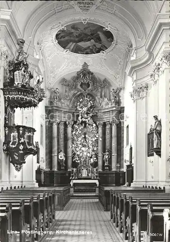 Poestlingberg Kirche Inneres Kanzel Altar Kat. Linz