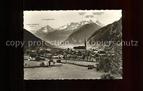 rauris mit Sonnblick Ritterkopf Edlenkopf Kat. Rauris