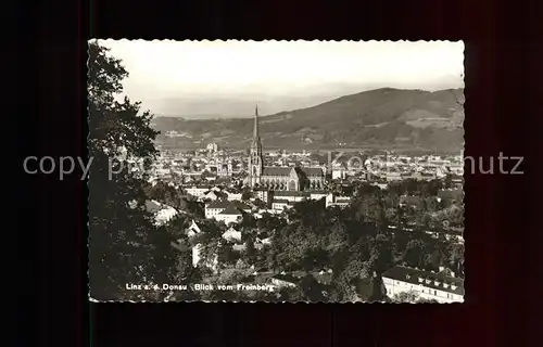 Linz Donau Blick vom Freinberg Kat. Linz