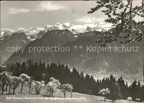 Bad Goisern Salzkammergut Dachstein von der Bergstation des Sessellifts Kat. Bad Goisern