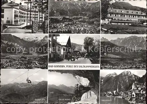 Bad Goisern Salzkammergut Total Hanuschhof Bad Krippenstein Katrin Berglift Ewige Wand Hallstatt Kat. Bad Goisern