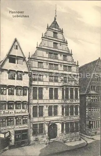 Hannover Leipnizhaus Historisches Gebaeude am Holzmarkt Kat. Hannover
