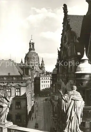 Dresden Augustusstrasse Kuppel Frauenkirche vor Zerstoerung 1945