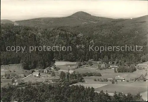 Jonsdorf Panorama Blick vom Jonsberg Zittauer Gebirge Kat. Kurort Jonsdorf