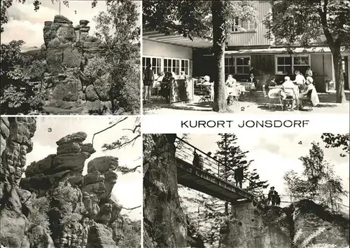 Jonsdorf Nonnenfelsen Gaststaette Bruecke Zittauer Gebirge Kat. Kurort Jonsdorf