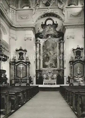Bad Kissingen Klosterkirche St. Jakobus Innere Altar Kat. Bad Kissingen