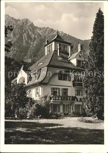 Nonn Oberbayern Pension Staufenhof mit Hochstaufen Chiemgauer Alpen Kat. Bad Reichenhall