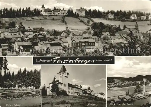 Finsterbergen Gesamtansicht Luftkurort Konzertplatz Fontaene Kurhaus Kat. Finsterbergen Thueringer Wald