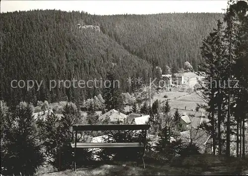 Finsterbergen Blick ins Leinatal Luftkurort Kat. Finsterbergen Thueringer Wald