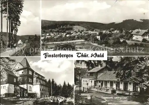Finsterbergen Wanderweg Spiessberghaus Tagescafe Leinagrund Luftkurort Kat. Finsterbergen Thueringer Wald