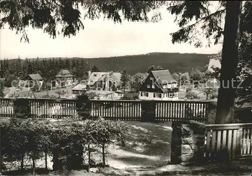 Baerenburg Sachsen Ausblick vom FDGB Urlaubercafe Neues Leben Kurort / Altenberg /Saechsische Schweiz-Osterzgebirge LKR