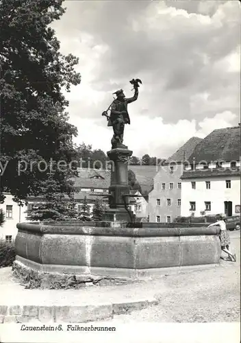 Lauenstein Erzgebirge Falknerbrunnen Handabzug Kat. Geising