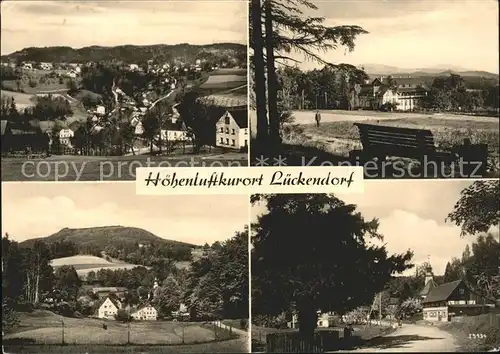 Lueckendorf Blick vom Sommerberg Hotel Kurhaus Hochwald 1500jaehrige Eibe Zittauer Gebirge Kat. Kurort Oybin
