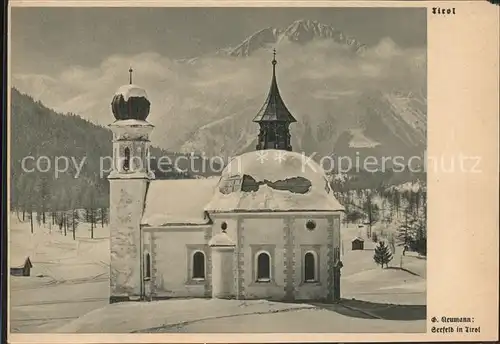 Seefeld Tirol Kapelle Wettersteingebirge Kat. Seefeld in Tirol