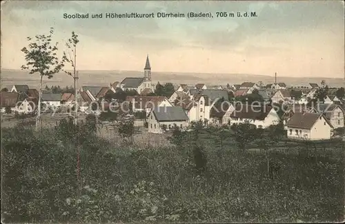 Bad Duerrheim Ortsansicht mit Kirche Soolbad Hoehenluftkurort Kat. Bad Duerrheim