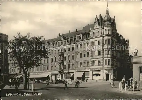 Loebau Sachsen Bahnhofstrasse Kat. Loebau