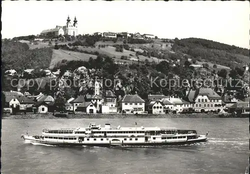 Marbach Donau mit Maria Taferl Wallfahrtskirche Dampfer Kat. Marbach an der Donau