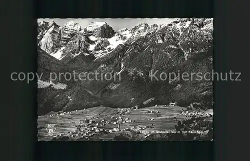 Telfs Tirol Panorama mit Kalkkoegel Stubaier Alpen / Innsbruck /Innsbruck Land 