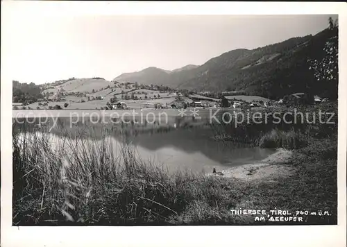 Thiersee Partie am Seeufer Kat. Thiersee