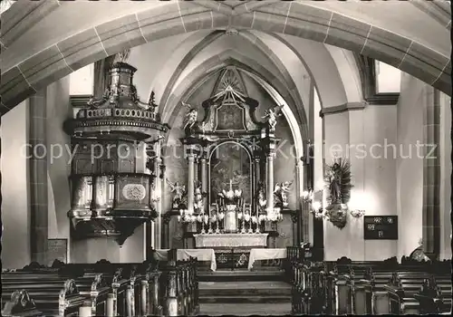 Traismauer Pfarrkirche Altar Kanzel Kat. Traismauer