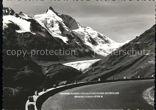 Heiligenblut Kaernten Grossglockner Hochalpenstrasse Schoenwand Gletscher Kat. Heiligenblut