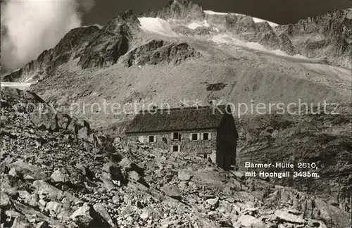 St Jakob Defereggen Barmer Huette mit Hochgall Schutzhuette Hohe Tauern Kat. St. Jakob in Defereggen