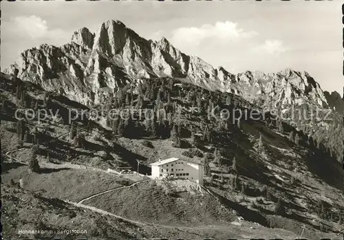 Reutte Tirol Hahnenkamm Bergstation Bergbahn mit Gernspitze Kat. Reutte